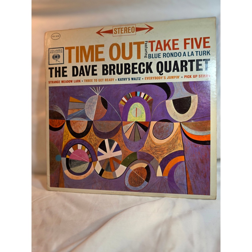 Dave Brubeck Quartet Time Out Vinyl LP Stereo CS 8192 Take Five Columbia Records